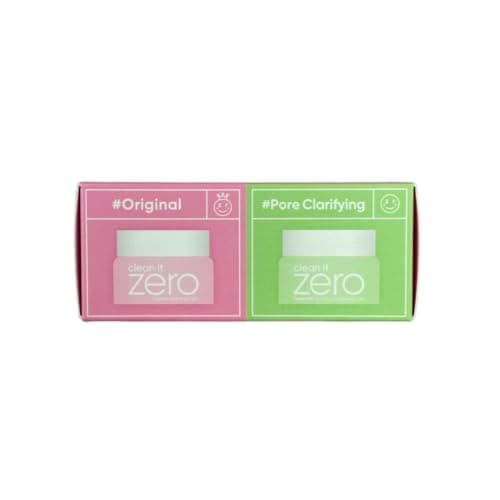 BANILA CO Clean it Zero Cleansing Balm Starter Kit | Vegan Korean Makeup Remover, Hydrating and Nourishing Facial Cleanser Wash | Travel Size (7ml x 2ea)