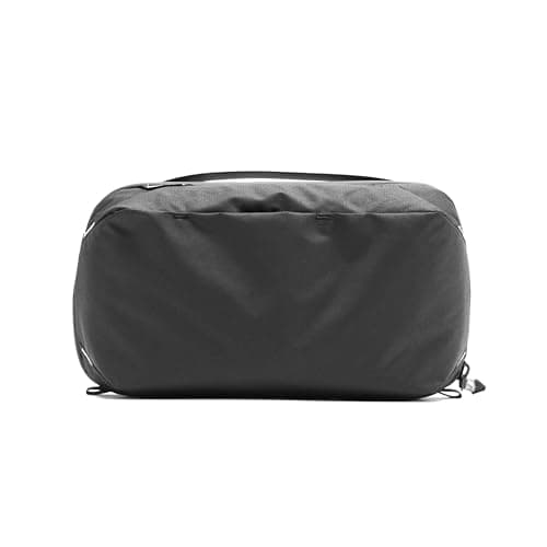 Peak Design Wash Pouch, Black, Weatherproof Travel Toiletry Bag, Upright or Hanging Dopp Kit with Pockets, Magnetic Toothbrush Pocket, Wide UltraZip Opening, Toiletry Bag for Men and Women