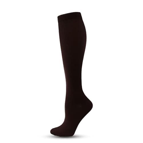 Compression Socks for Women Men Flying Flight Socks Compression Stockings Running Performance Compression Socks For Outdoor Running Cycling Fitness And Sports Support Calf Sleeves (Coffee, S) — view 3