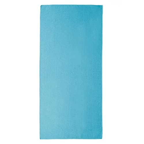 Brentfords Beach Towel, Microfibre Large Towel; Gym, Beach, Yoga, Sand Free Highly Absorbent Quick Dry, Sea Blue, 71x152cm