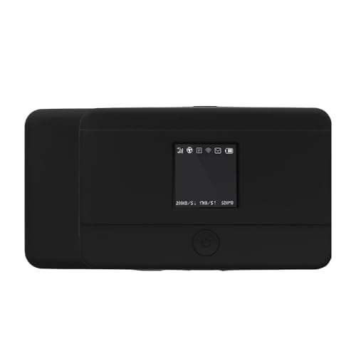 kwmobile WiFi Router Case Compatible with TP Link M7350 4G Cover - Silicone Portable Hotspot Case Black