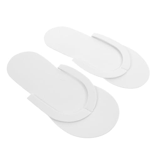 KOCKSHION 12pairs Disposable Foldable Slippers for Travel Soft Comfy Slippers for Women Quick Dry for Hotel Bathroom Home Use