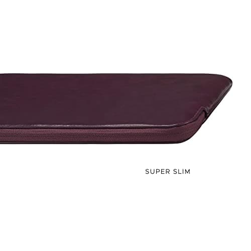 Comfyable Slim Laptop Sleeve 15 Inch Snugly Compatible with MacBook Air 15-in M5 2026 A3448 M4 A3241 M3 A3114 M2 A2941, PU Leather Bag Waterproof Cover Notebook Computer Case for Mac — view 5