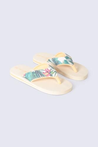 Animal Swish Womens AOP Slip-On Flip Flops Beige 7 — view 4