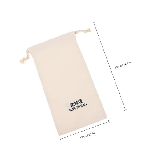 Drawstring Slipper Storage Bag 17x32cm Fabric 2 Pack — view 2