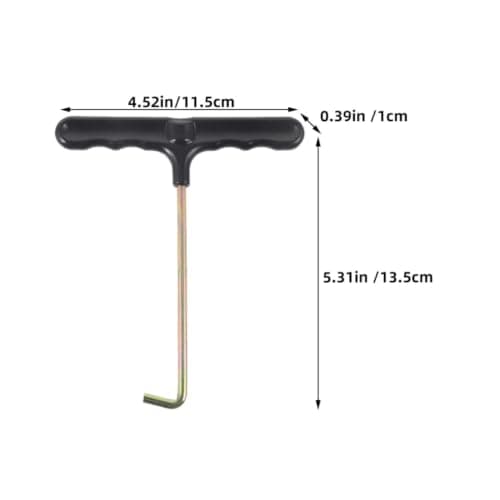 Healvian Trampoline Spring Hook Tool with Sturdy Plastic and Iron Material Easy Installation Multi-functionality 4pcs for Bounce House and Bungee Trampoline for Outdoor Games — view 2