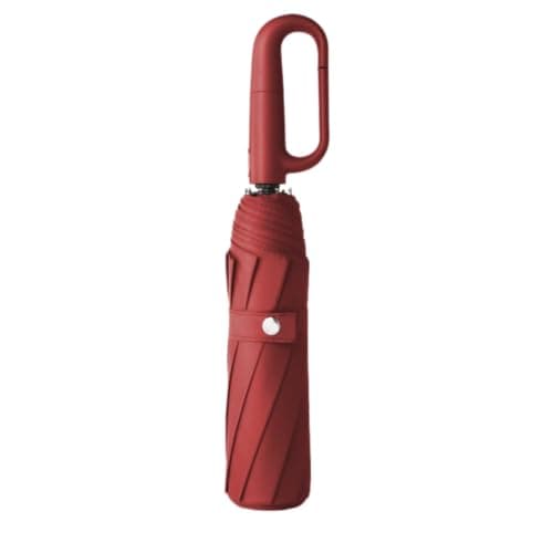 Gyios umbrella Compact Portable Foldable For Adults Wind Resistant Men Women On Travel Rainy Days-red-iron