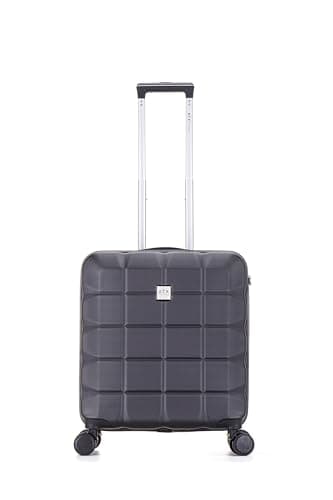 ATX Luggage 56x45x25 EasyJet Cabin Bag Suitcase Approved for BA, Jet 2 Lightweight with 4 Dual Spinner Wheel | Black — view 2