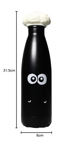 Wallace & Gromit Half Moon Bay Shaun the Sheep Shaped Water Bottle | 3D Insulated Stainless Steel Flask | Large 500ml Capacity | Official Aardman Animation Merchandise | Novelty Collectible Gift — view 4