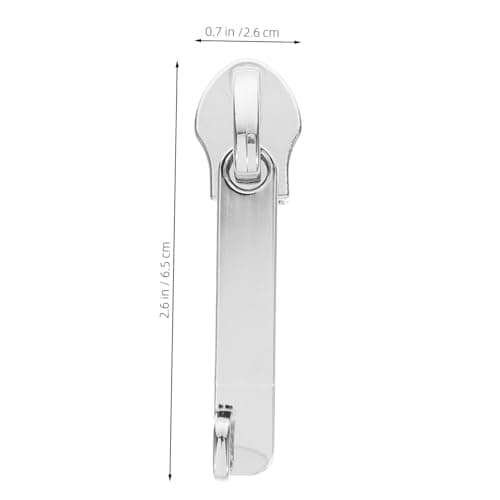 4pcs Detachable Luggage Zipper Pulls for Suitcases, Silver — view 2