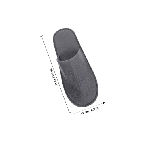 Healvian Disposable Hotel Slippers Portable Folding Spa Slippers Non-Slip Home Indoor Slippers for Travel Airline Salon Short Term Stay 10 Pairs — view 4