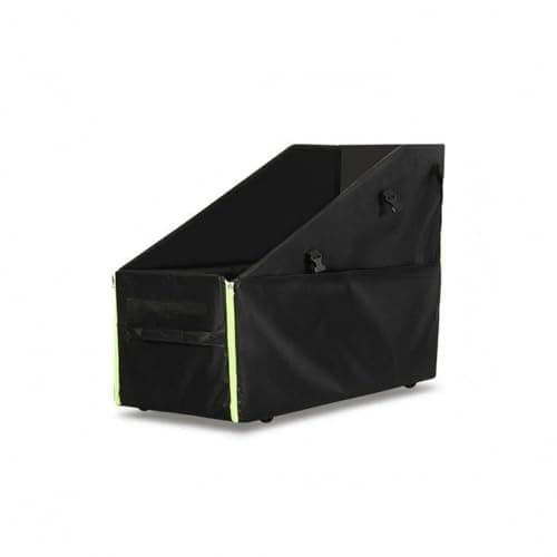 LOVIVER Storage Case Folding Bike Carrier Organizing Rectangular Box Oxford Cloth Seam Water Resistant Panel Suitable for Car Home Storage, Black, Large With Wheels
