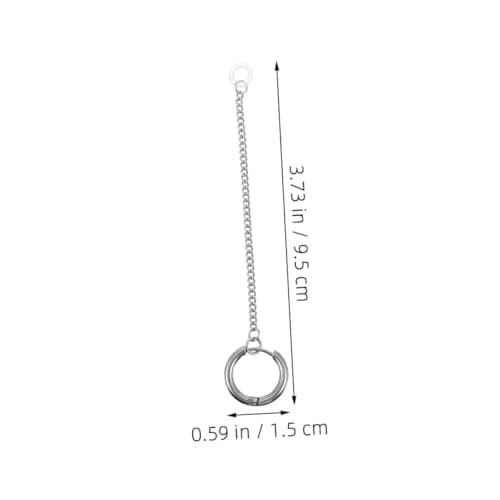 Anti-Lost Earphone Clip Chain, 8 Pack Titanium Steel Silver Ear Buckles — view 2
