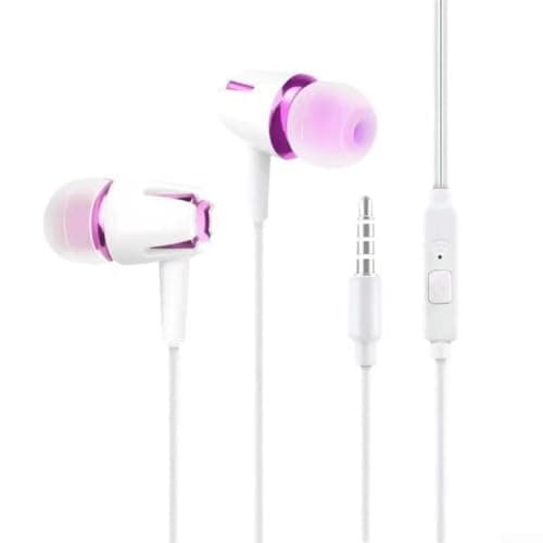 Portable Wired Earbuds 3.5mm for Travel Commute(white gold) — view 3