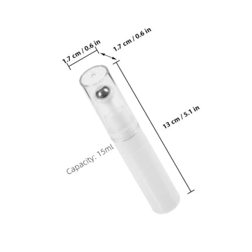 Garneck 15ml Eye Cream Roller Bottle Empty Cream Container Refillable Applicator with Acrylic Material and Spill-proof Design, Portable Size for Travel and Using on Delicate Skin — view 2
