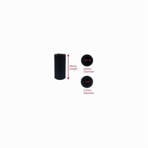 Ufixt Universal Cooker Control Knobs | 4 Pack Black Oven Dial Kit | Includes 12 Adaptors for All Shaft Sizes | Compatible with Most Brands — view 5