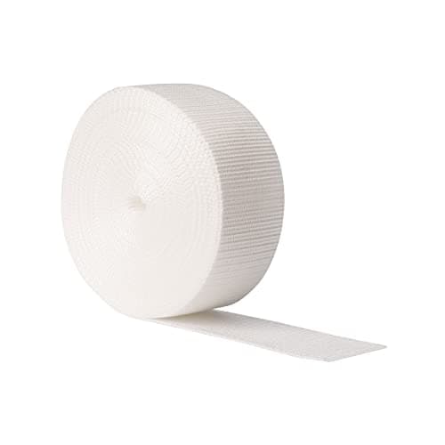 Realm Heavy Duty Polypropylene Webbing Strap Tape for Backpacks, Rucksack, Luggage/Cargo Strapping, Luggage - 5 Metres (White, 25mm)
