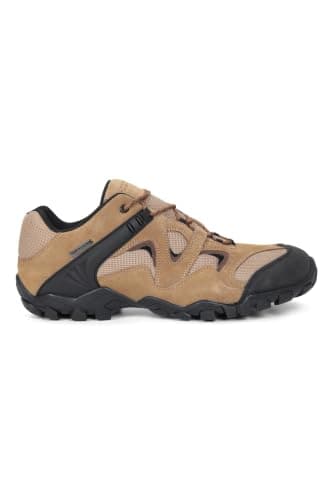 Mountain Warehouse Curlews Mens Waterproof Walking Shoes - Quick Drying Hiking Boots, Suede & Mesh Outer Material Outdoor Shoes, Rubber Sole - Ideal for Everyday Use, Dark Beige, 12 UK — view 2