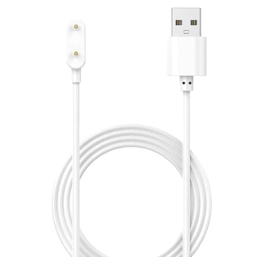 USB Charger Cable Magnetic Replacement for Huawei Watch Fit 2 & Honor Band 9 | Fast Charging Cord Compatible with Huawei Band 9/8/7/6 Pro, Honor Band 7/6/ES | Smartwatch Charger 100cm White
