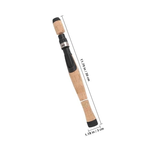 Alasum Fishing Rod Handle Set with Cork Reel Seat Sturdy Grip Replacement for DIY Rod Building Suitable for Travel and Beach Fishing Gear — view 2
