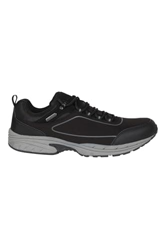 Mountain Warehouse Ramble Softshell Mens Waterproof Shoes - IsoDry Sneakers with High Traction Outsole & EVA Cushioning - All Season Walking, Hiking, Outdoors & Trekking Charcoal 9 — view 2