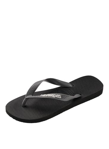 Havaianas Top Logo Pop Up Unisex Adults FlipFlop Black/Steel Grey 10/11 UK — view 6