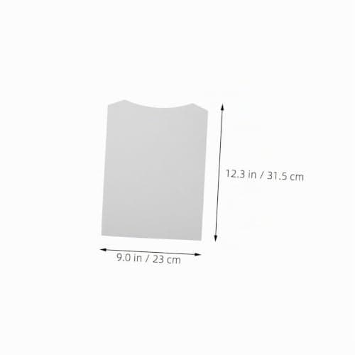 MUCKLILY 50pcs Shirt Cardboard Inserts Foldable Shirt Packing Inserts for Clothing Packaging T Folding Board for Retail Display Laundry Organisation and Diy Packing — view 2