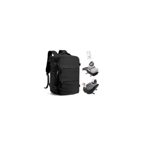 SZLX Vacuum Backpack Travel Bag with Pump, New Ryanair Cabin Size Bag 40x30x20 Backpack Wizz air, Large Travel Backpack Women Men Carry On Casual Daypack Fit 14 Inch Laptop with Shoes Compartment