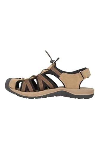 Mountain Warehouse Bay Reef Mens Shandals - Synthetic Upper Shoes, Neoprene Lining Sandals, Lightweight, Cushioned Foam Footwear - Spring Summer, Walking, Travel Brown 9 — view 4