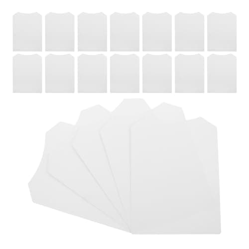 MOBUTOFU 50pcs White Cardboard Shirt Form Inserts for Garments Packing and Storage, Lightweight Paper Material T-shirt Folder Board for Organizing Laundry and Wrinkle-free Clothes