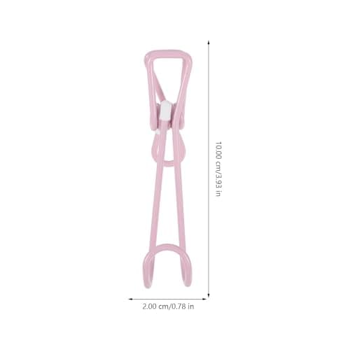 NUOBESTY Long Tail Clips Not Easy to Bend or Break 10 Pcs with Hooks Stainless Steel for Hanging, Strong Metal Spring Clip Hooks for Travel and Bathroom Use — view 6