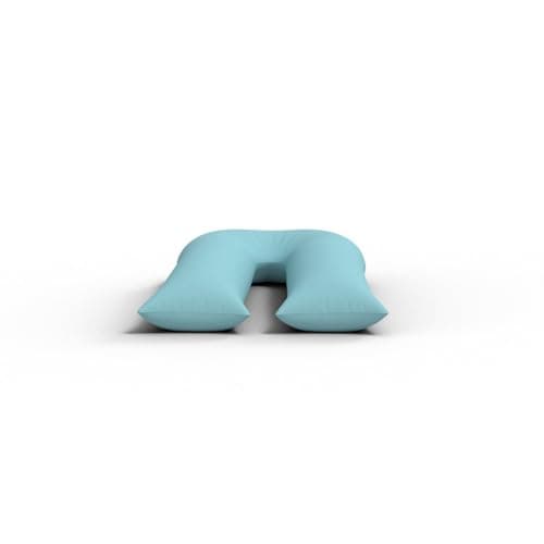 CHILIMILII U-Shaped Pregnancy pillow with Removable polycotton cover-12 Ft U shape Full body pillow- Full Body Cuddly & Maternity Pregnancy Support Pillow (Duck Egg) — view 3