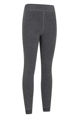 Mountain Warehouse Womens Fluffy Fleece Lined Thermal Leggings Multipack - Lightweight Ladies Pants, Warm & Cosy - Autumn Winter, Outdoors, Travelling & Hiking Charcoal (2 Pack) S — view 3
