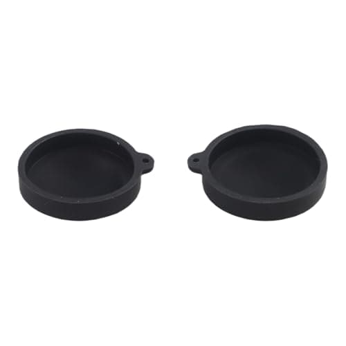 LatoYard 2 Pack Silicone Lens Cap for GoPro Max 2, Protective Rubber Cover for Sports Camera, Durable Scratch Resistant Shell, Lightweight Black Accessory — view 2