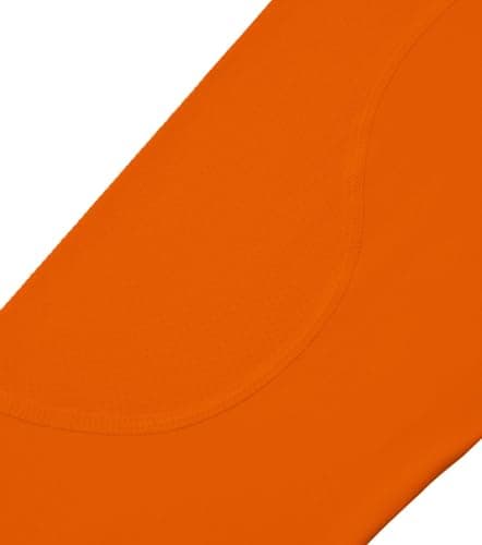 TCA Men's SuperThermal Compression Base Layer Football Running Top Long Sleeve Thermal - Mock Neck - Orange, XXL — view 4