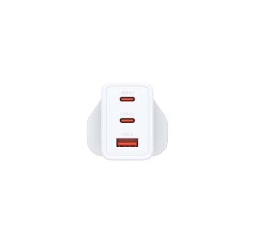 D-Link DCP-651 65W GaN Fast Charger – 2 x USB-C & 1 x USB-A Compact Travel Adapter with Interchangeable Plugs (UK/EU/US/AU) – PD 3.0 & QC 4.0, Multi-Device Charging Block — view 5