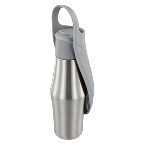 Naseom Portable Dog Water Bottle, 750ml, Suitable for Medium & Large Dogs, Grey