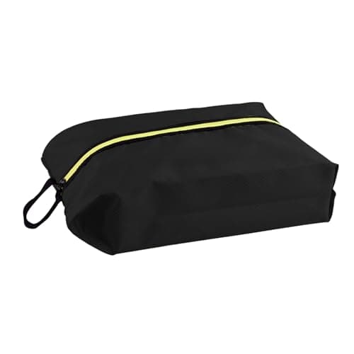 Shoe Bag, Smell Proof Pouch, Portable Shoe Organizer Water Resistant Travel Storage, Large Capacity Carrier Case for Women Footwear Heels Trainers Sandals, Closet, Luggage, Gym, Hotel, Black, Se