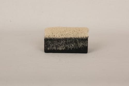 Serra Activated Carbon Extract Soap with Natural Loofah Fiber 120g Deep Detox - Natural and Anti-Breakout Black Soap for Face, Whole Body, and Hand Wash — view 2