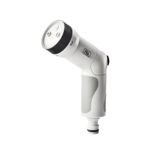 FITT Multifunctional Compact Spray Gun for Garden Hoses, with constant flow rate regulation Standard snap-fit connector, Grey