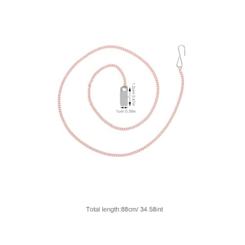 2pcs Zipper Helper Pull for Dresses and Boots, Stainless Steel Chain — view 2