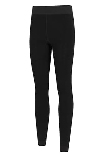Mountain Warehouse Womens Fluffy Fleece Lined Thermal Leggings Multipack - Lightweight Ladies Pants, Warm & Cosy - Autumn Winter, Outdoors, Travelling & Hiking Black (2 Pack) M — view 5