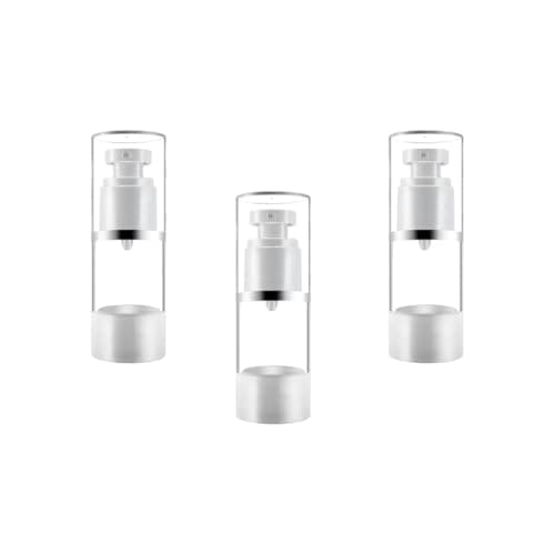 WHAMVOX 3pcs Refillable Sunscreen Spray Bottle with Press Pump, 50ml Mini Compact Design for Travel and Bathroom Use, Made of Sturdy and Pp Materials, Modern Style Cosmetic Spray — view 3