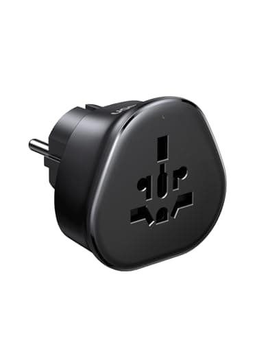 UGREEN European Travel Adapter, Universal Adapter for EU Sockets (Type F)