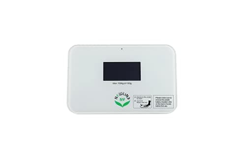 NewlineNY Smallest Step On Super Mini Travel Bathroom Scale, SBB0638SM-WH Off White
