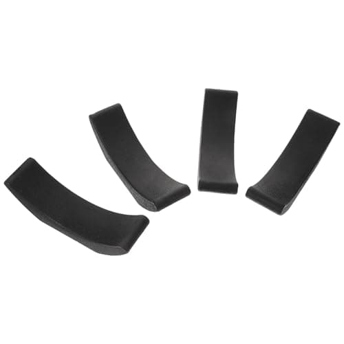 4pcs Rubber Dumbbell Rack Stand Black for Home Gym Weight Storage