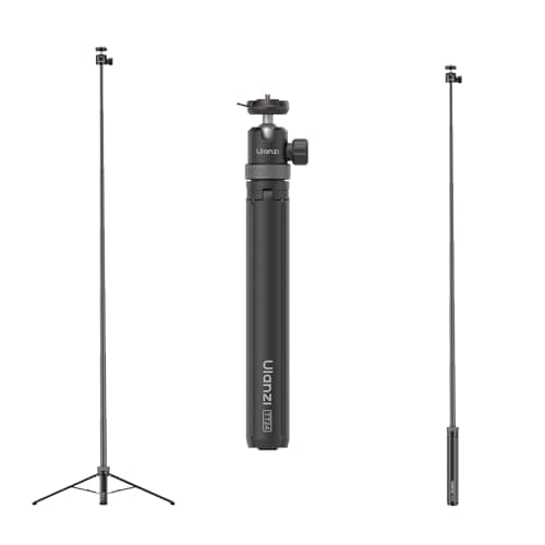 Ulanzi TT24 Selfie Stick Tripod, Cka Quick Release Action Camera Tripod for DJI Pocket 3 4/DJI Osmo Action 5 4, Camera Tripod for Go Pro/Insta360 X5/X4/X3/Ace Pro/ONE X2, Action Camera Accessory