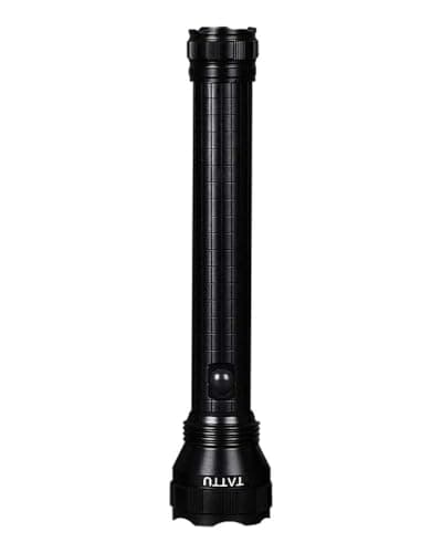 TATTU D3 Heavy-Duty Tactical 3-Cell D LED Torch, Black — view 2
