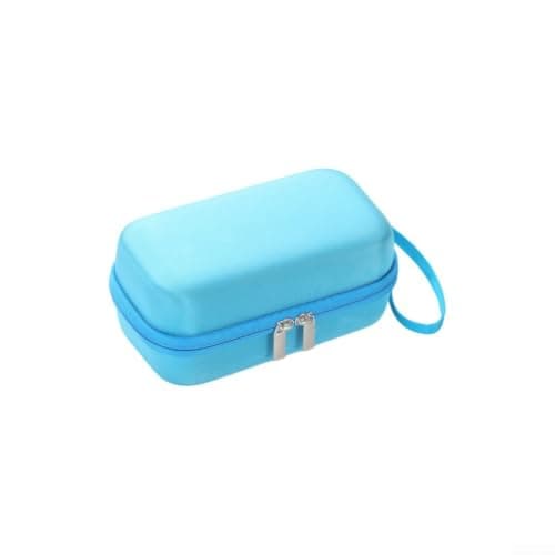 Opatiny Hard EVA Case for 3D Printing Pen - Shockproof Storage Organizer with Mesh Pocket for Filament Refills & USB Charger - Turquoise Travel Carry Bag(Blue)