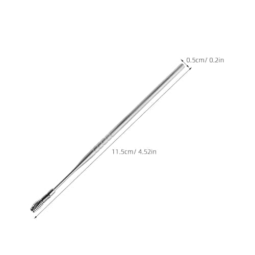 iplusmile 10pcs Earwax Removal Kit Ear Cleaning Stick Stainless Steel Rotating Spring Ear Pick Silver Portable for Travel Adults — view 2